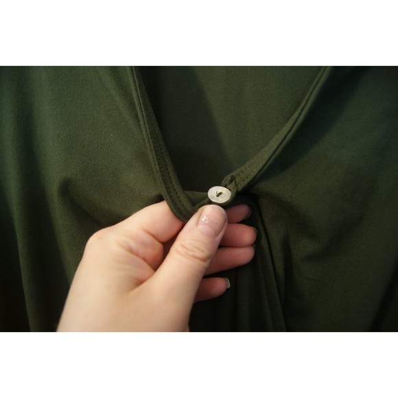 Alter'd State Small Green Romper Lace Detailing & Gathered Long Sleeves Olive - Picture 8 of 9